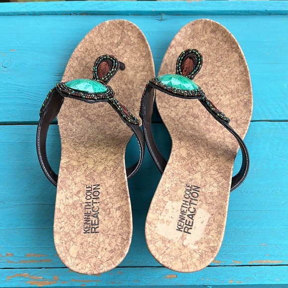 Kenneth Cole Reaction Ladies size 7.5 Pretty Glam Sandals - Picture 7 of 9